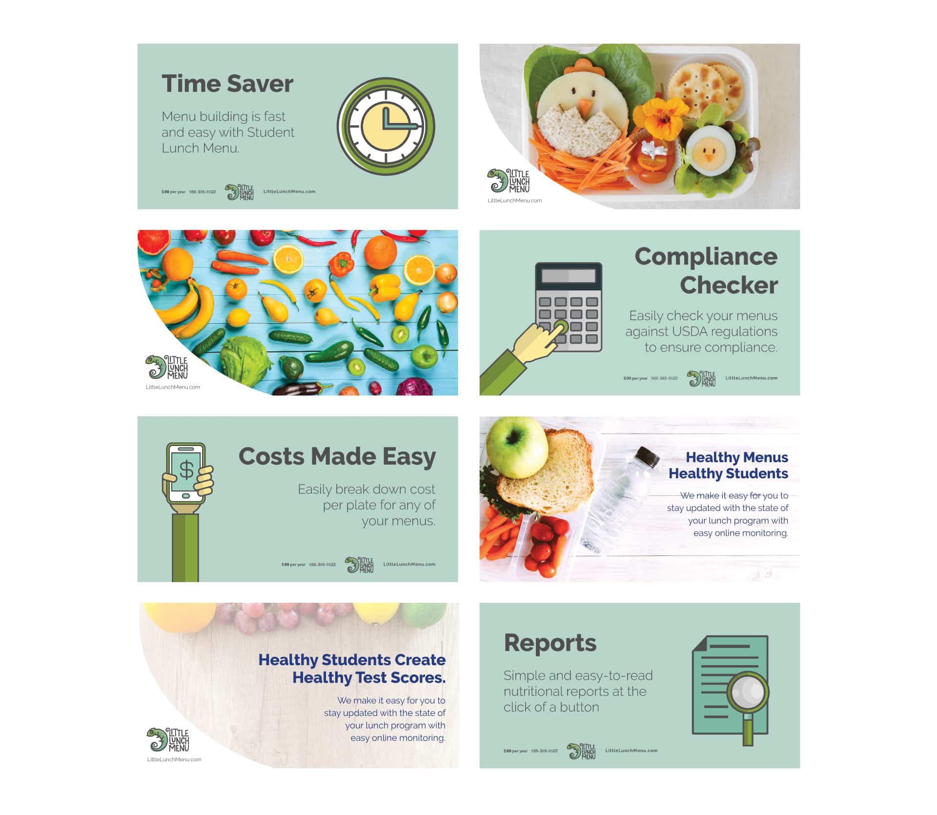 Little Lunch Menu Social Media Advertisements by Agency 877