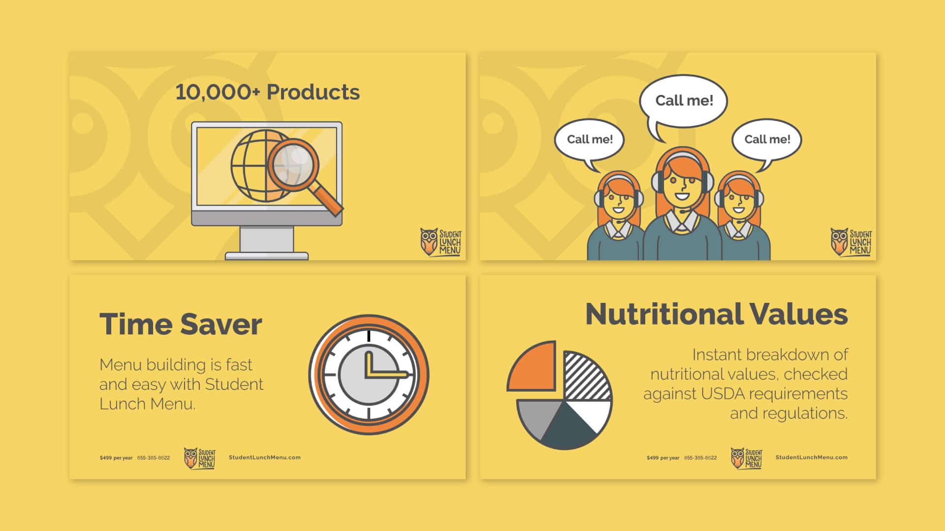 Student Lunch Menu Web icon advertisements Agency 877