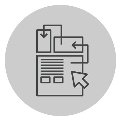 UI UX Agency 877 blue icon