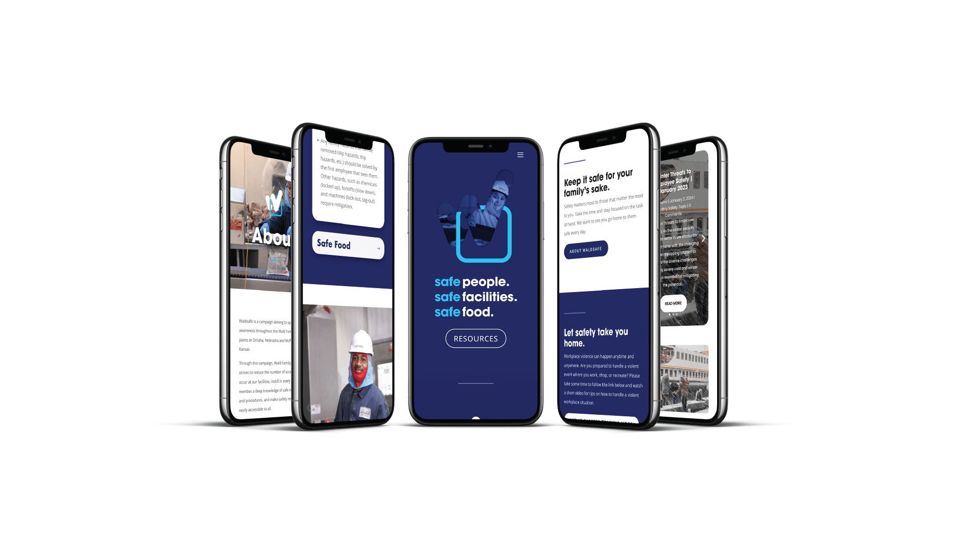 Mockups on phones